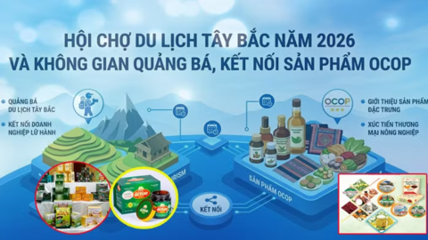 Lào Cai tổ chức Hội chợ Du lịch Tây Bắc 2026, kết nối sản phẩm OCOP với du lịch