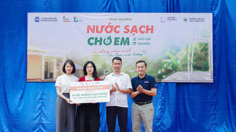 ‘Nước sạch cho em’ hoàn thành hành trình tại 5 điểm trường