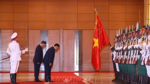 Lễ đón chính thức Nhà vua Vương quốc Thái Lan và Hoàng hậu