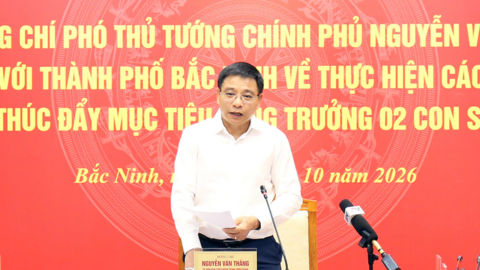 Phó Thủ tướng Nguyễn Văn Thắng: Bắc Ninh cần chuyển từ thu hút đầu tư số lượng sang chất lượng