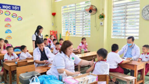 An Giang tiêm vắc-xin phòng bệnh cho trẻ mầm non và tiểu học