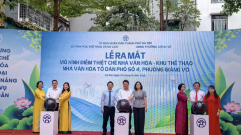 Hà Nội: Phường Giảng Võ thí điểm mô hình thiết chế văn hóa tổ dân phố