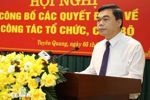 Ông Ma Thế Hồng giữ chức Phó Bí thư Tỉnh ủy Tuyên Quang
