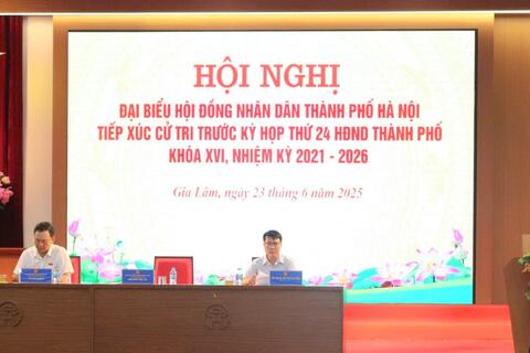 Cử tri Gia Lâm đồng thuận kết quả kỳ họp thứ 23 HĐND thành phố