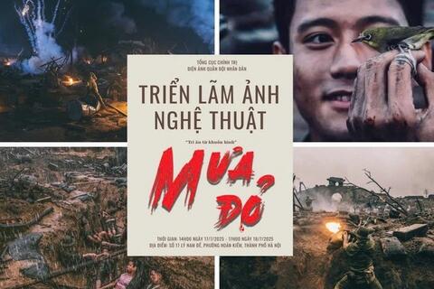 Triển lãm ảnh nghệ thuật "Mưa đỏ"