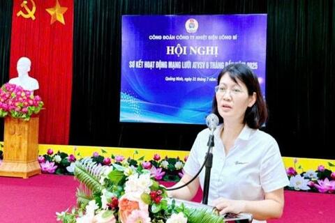 Công ty Nhiệt điện Uông Bí: Sơ kết 6 tháng đầu năm về Mạng lưới An toàn vệ sinh viên
