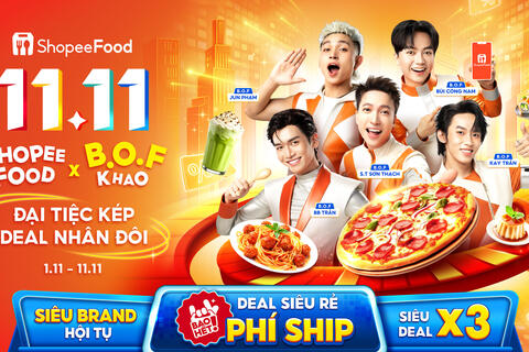 Đoán xem loạt thương hiệu hot nào mang đến ưu đãi “đỉnh chóp” tháng 11 này cùng ShopeeFood