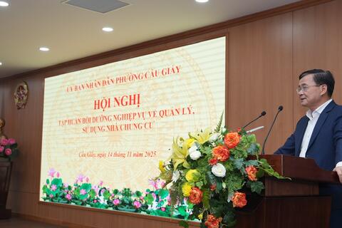 Cầu Giấy nâng chuẩn quản lý 67 tòa chung cư