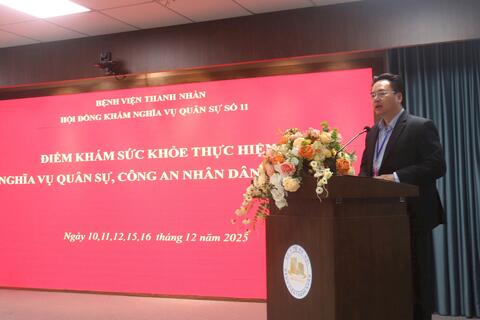Bệnh viện Thanh Nhàn mở điểm khám sức khỏe thực hiện nghĩa vụ quân sự, công an