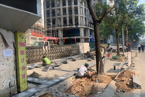 Từ ngày 16-1, Hà Nội tạm dừng đào đường, hè