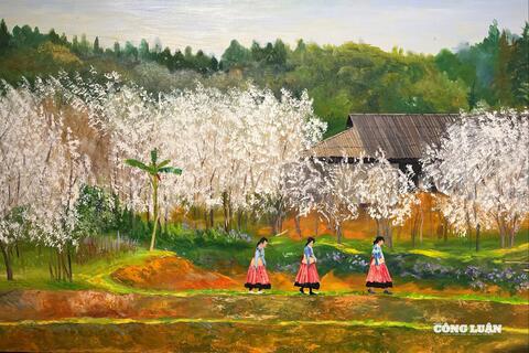 Xuân Bính Ngọ 2026 hiện diện qua những gam màu hội họa