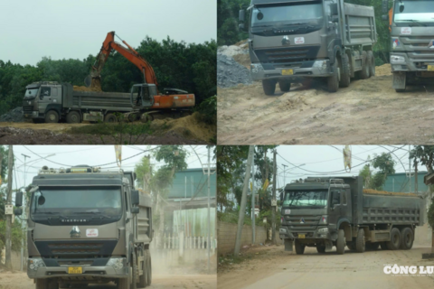 Thanh Hóa: Làng xóm ô nhiễm vì xe tải chở vật liệu lưu thông?