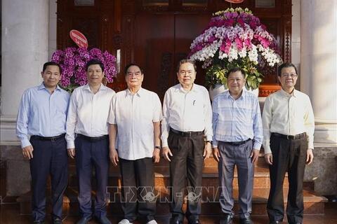 Chủ tịch Quốc hội Trần Thanh Mẫn thăm, chúc Tết nguyên lãnh đạo Đảng, Nhà nước