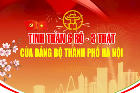 Tinh thần 6 rõ - 3 thật của Đảng bộ thành phố Hà Nội