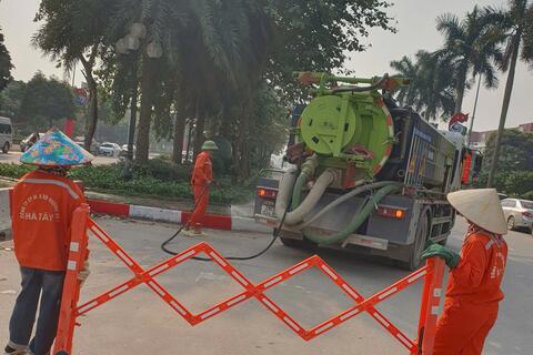 Hà Nội ra quân tổng vệ sinh hệ thống kết cấu hạ tầng giao thông