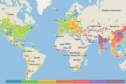 Chỉ 13 quốc gia đạt chuẩn không khí WHO, ô nhiễm vẫn bao phủ phần lớn thế giới