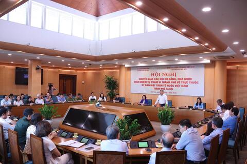 Chuyển giao 18 hội do Đảng, Nhà nước giao nhiệm vụ về Ủy ban MTTQ Việt Nam thành phố Hà Nội