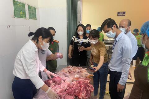 Yên Sở siết chặt kiểm soát an toàn thực phẩm học đường