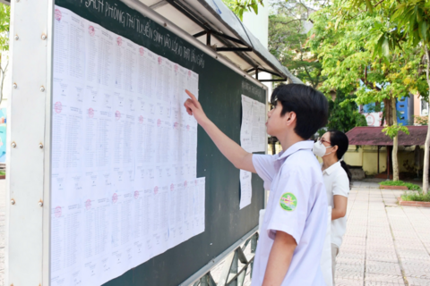 Các nguyện vọng lớp 10 được xét song song cho đến khi đủ chỉ tiêu