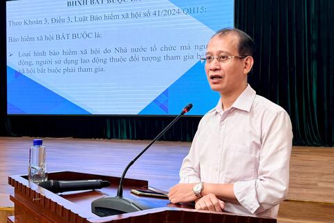 Xã Phúc Thịnh tập huấn an toàn lao động, BHXH, BHYT cho trường học và doanh nghiệp