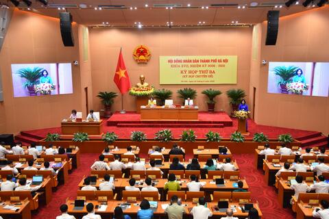 Sáng 2-6: Khai mạc kỳ họp thứ ba HĐND thành phố Hà Nội khóa XVII