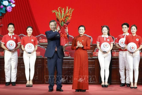 Tổng Bí thư, Chủ tịch nước Tô Lâm dự Đại hội đại biểu toàn quốc Hội Chữ thập đỏ Việt Nam
