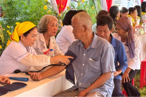 Khám bệnh, cấp phát thuốc miễn phí cho đồng bào Khmer ở An Giang