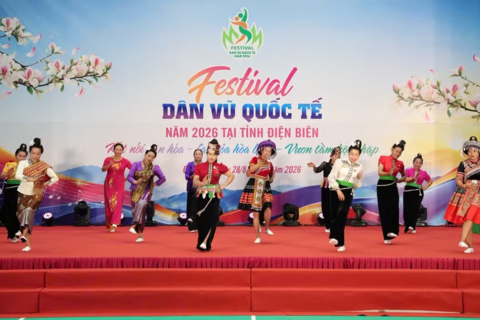 Điện Biên khai mạc Festival Dân vũ Quốc tế năm 2026
