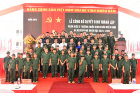 Phân hiệu 2 Trường Thiếu sinh quân miền Nam khai giảng khóa học đầu tiên