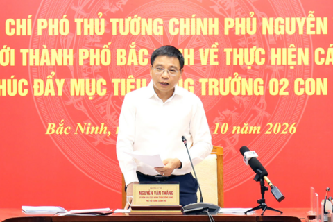 Phó Thủ tướng Nguyễn Văn Thắng: Bắc Ninh cần chuyển từ thu hút đầu tư số lượng sang chất lượng