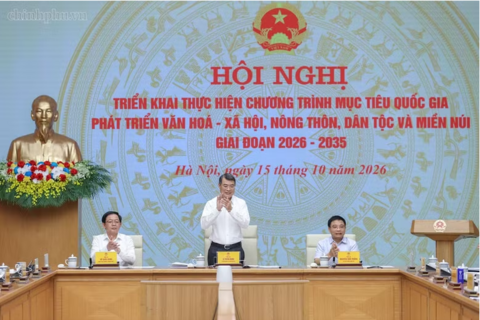 Thủ tướng chủ trì Hội nghị triển khai Chương trình MTQG phát triển văn hóa - xã hội, nông thôn, dân tộc miền núi