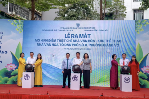 Hà Nội: Phường Giảng Võ thí điểm mô hình thiết chế văn hóa tổ dân phố