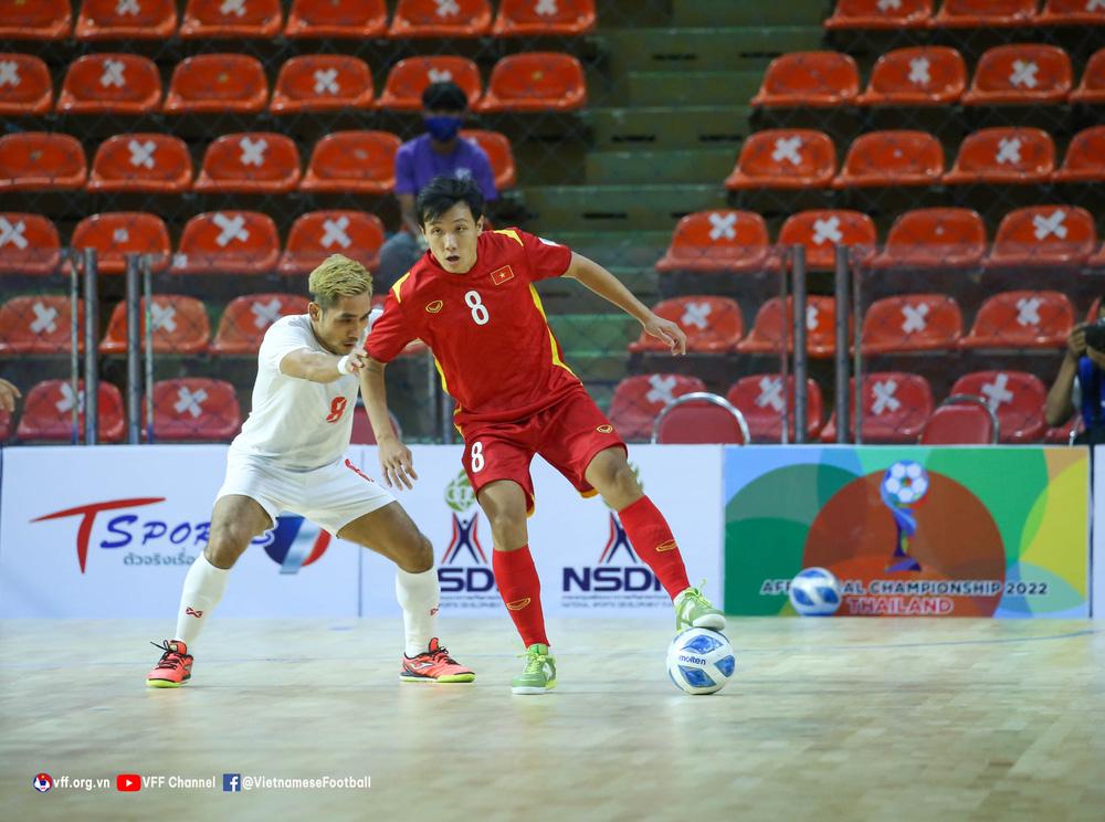 Đội tuyển futsal Việt Nam gặp nhiều khó khăn trước Myanmar.