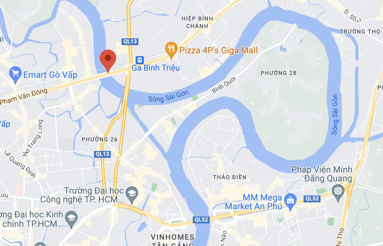 Vụ việc xảy ra tại cầu Bình Lợi, quận Bình Thạnh. Ảnh: Google Maps.