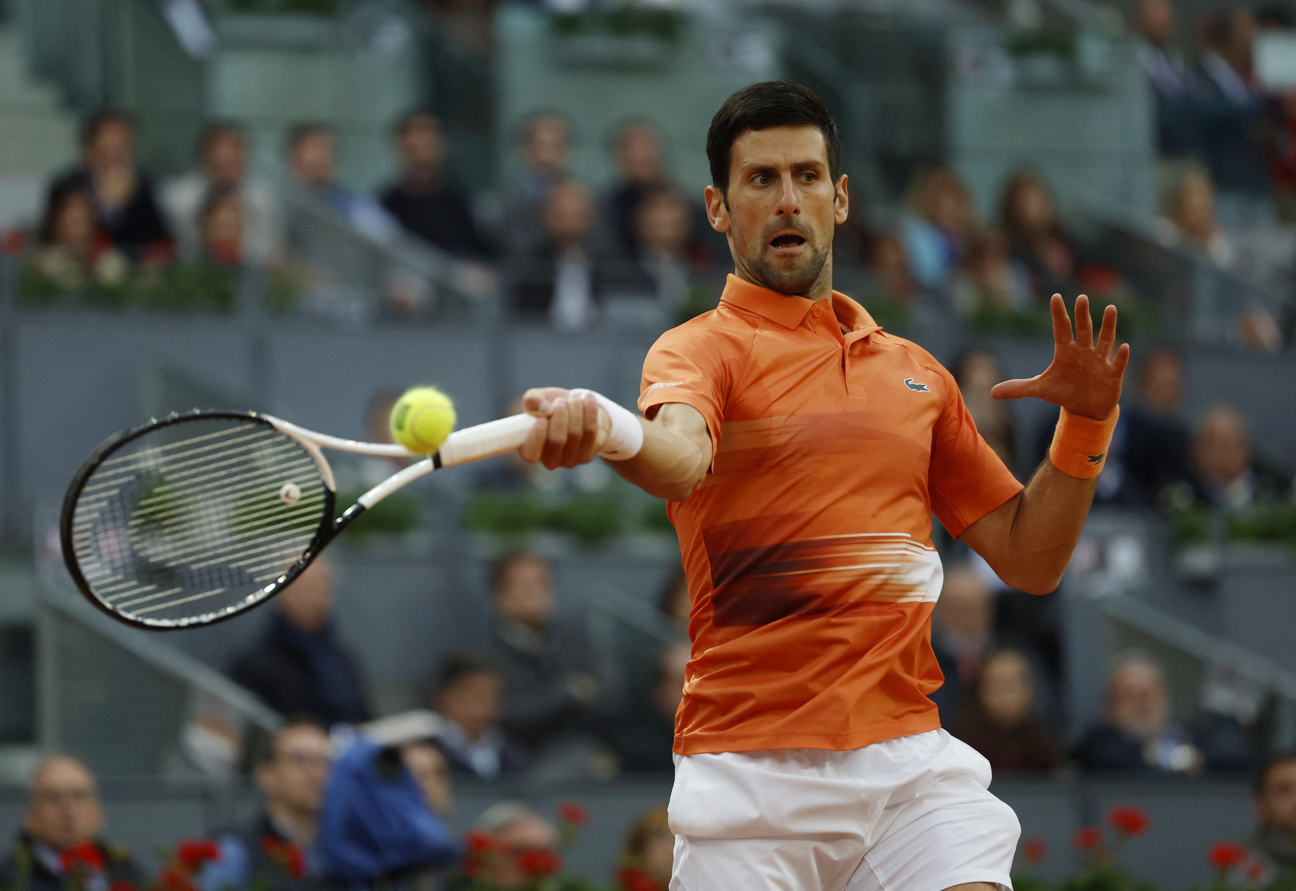 Djokovic tìm lại được nhịp độ sau 4 trận tại quê nhà. Ảnh: Reuters.