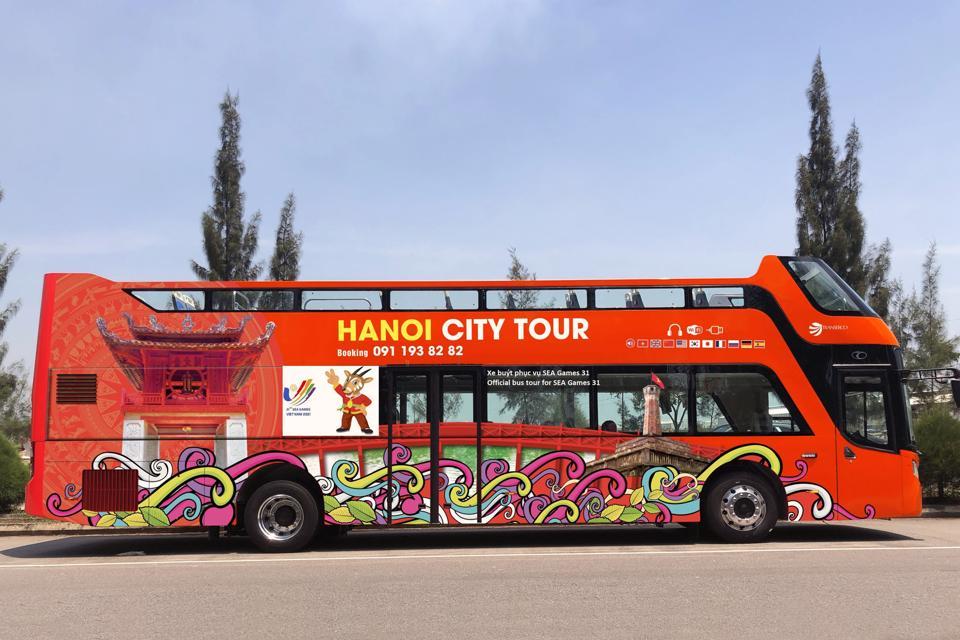 Miễn ph&iacute; v&eacute; trải nghiệm xe bu&yacute;t 2 tầng &ldquo;Hanoi City tour&rdquo; cho đại biểu tham dự SEA Games 31