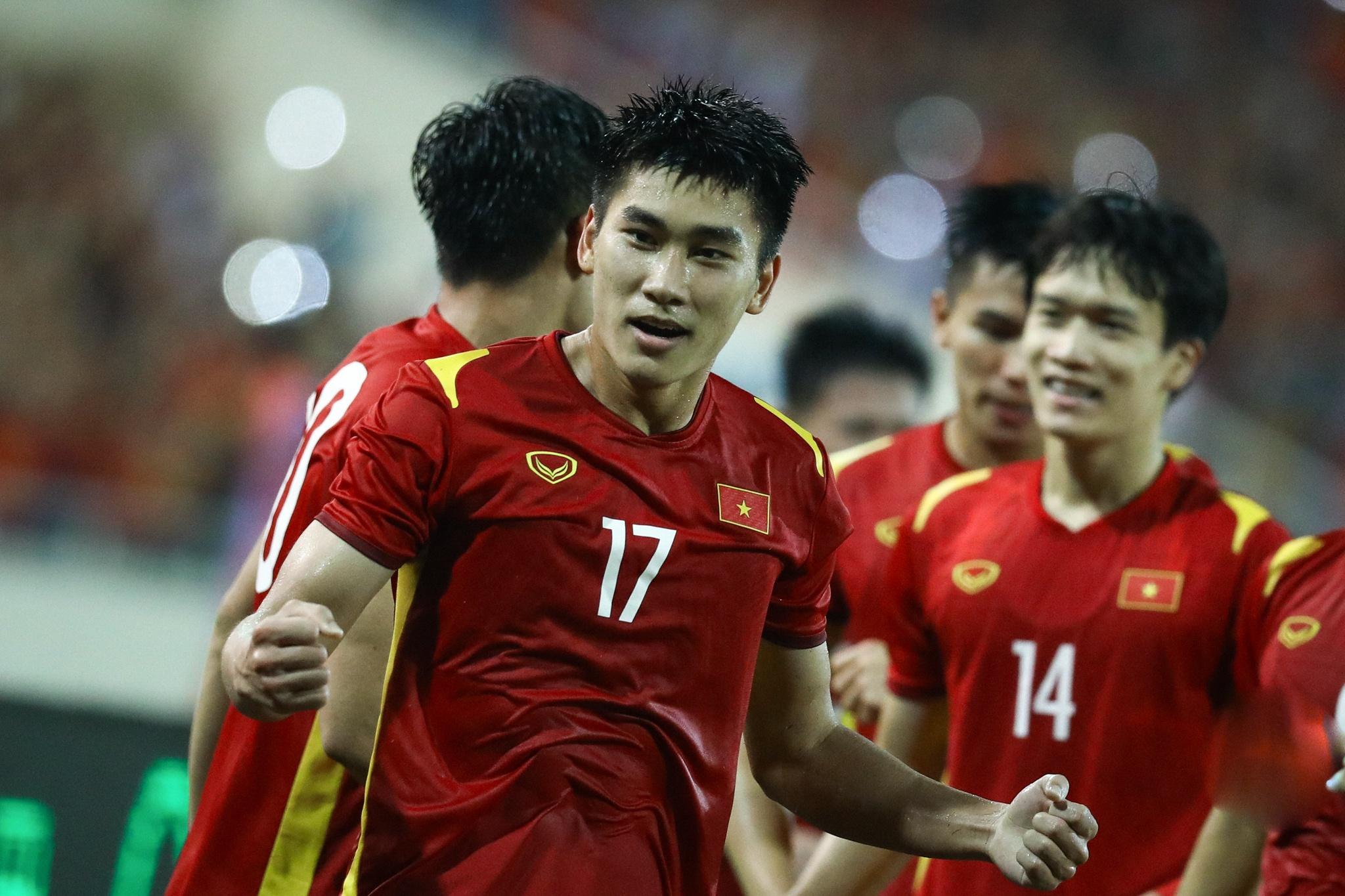 Nhâm Mạnh Dũng có một giải đấu quan trọng trước mắt là vòng chung kết U23 châu Á 2022. Ảnh: Minh Chiến.