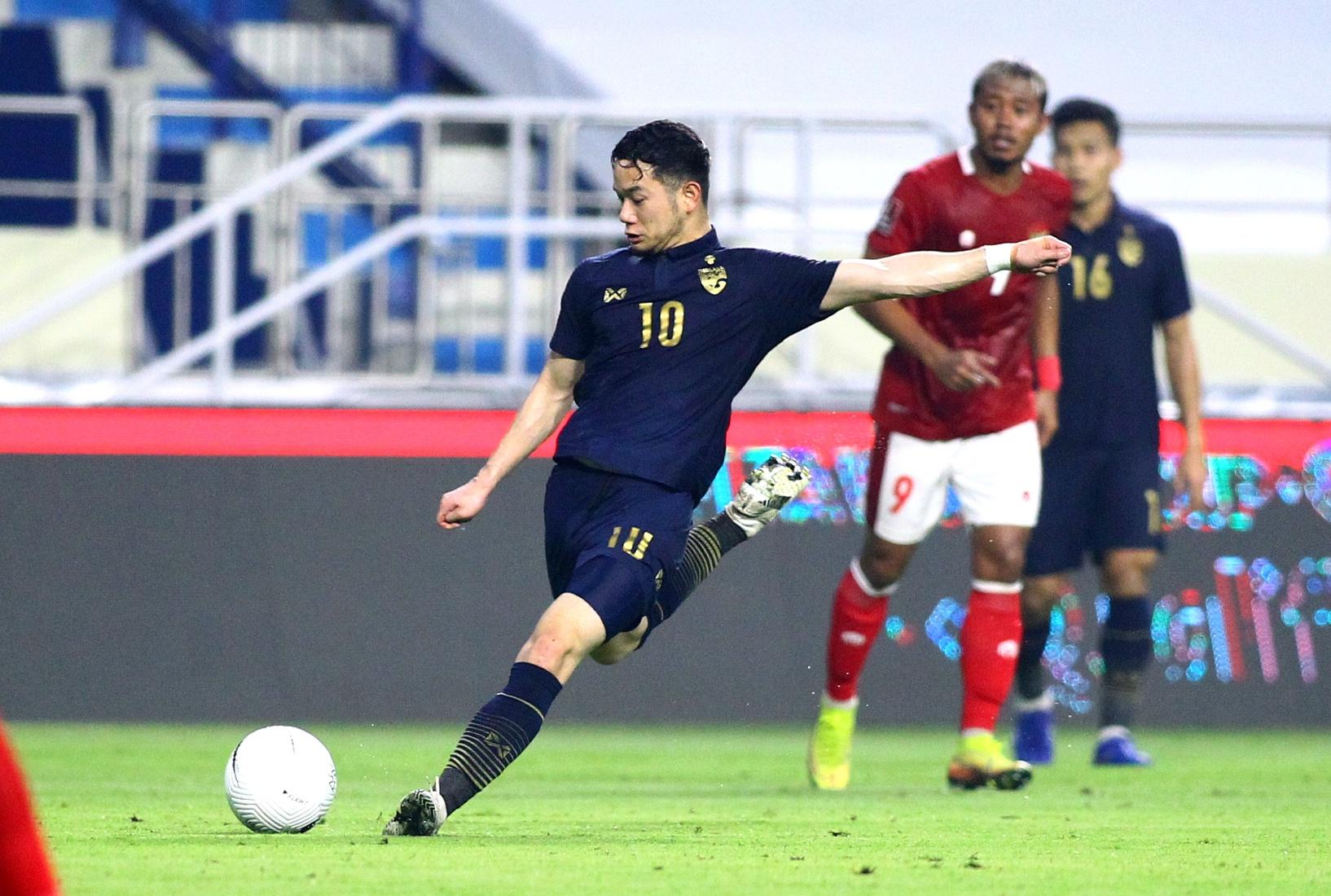 Thanawat, tiền vệ trung tâm đang thuộc biên chế Leicester City, được kỳ vọng tỏa sáng ở giải U23 châu Á 2022. Ảnh: Quang Thịnh.