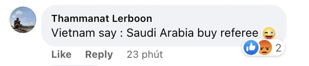 Việt Nam nói rằng: Ả Rập Xê Út mua trọng tài.