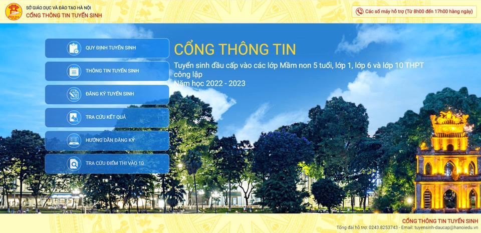 Hệ thống tuyển sinh đầu cấp sẽ vận hành thử nghiệm từ 25-27/6