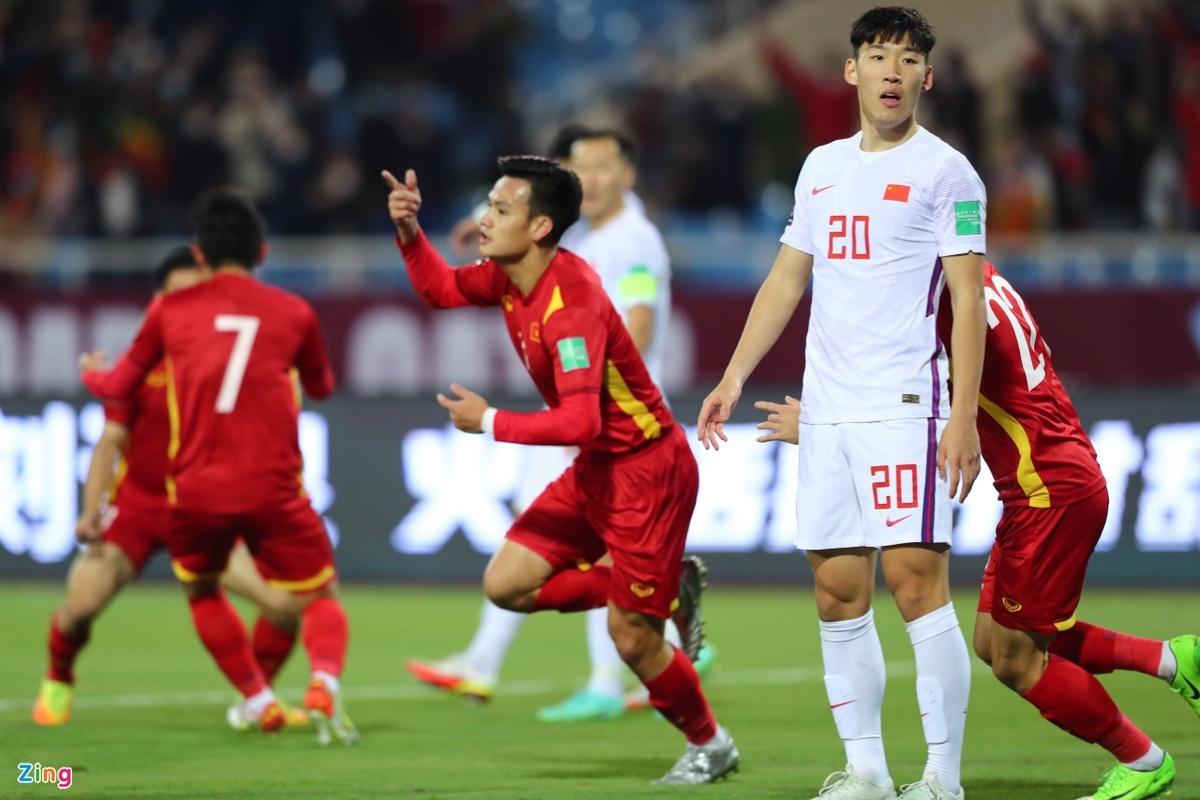 Trung Quốc gây thất vọng khi để thua Việt Nam ở vòng loại World Cup. Ảnh: Minh Chiến.