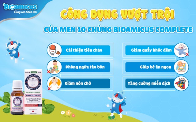Men vi sinh và vitamin chăm sóc sức khỏe trẻ với công nghệ mới - Ảnh 1. Men vi sinh và vitamin chăm sóc sức khỏe trẻ với công nghệ mới - Ảnh 1.