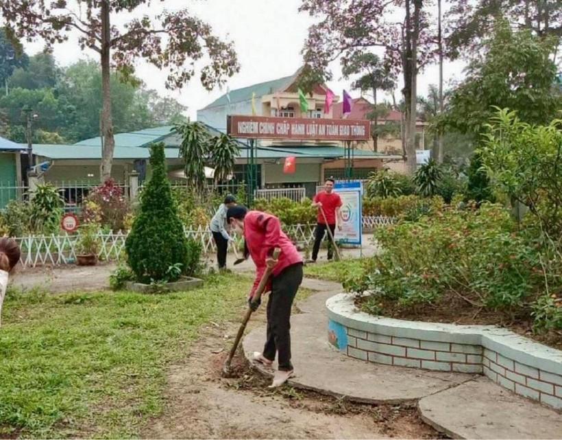 Tuyên Quang: Khẩn trương chỉnh trang trường lớp đón năm học mới ảnh 1
