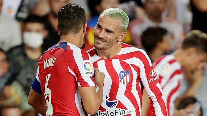 Griezmann ghi bàn duy nhất giúp Atletico đánh bại Valencia. Ảnh: Eurosport.