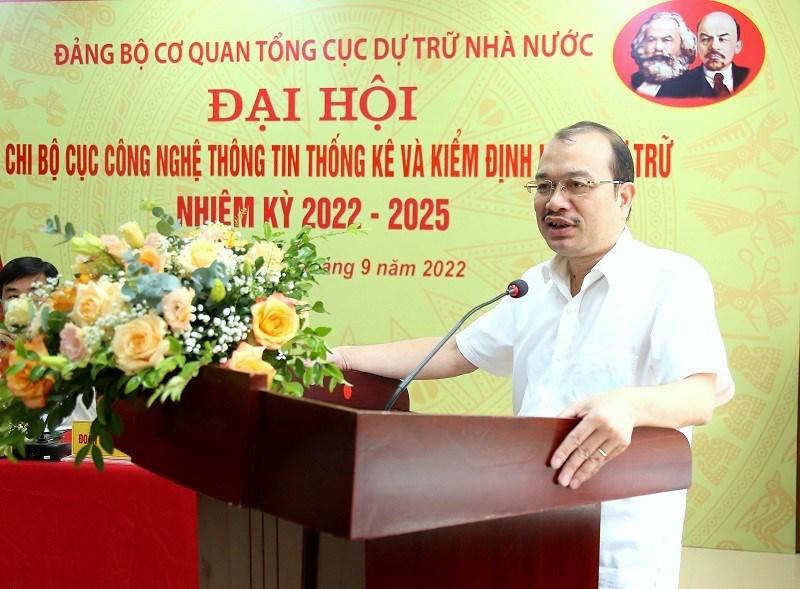 Phó Bí thư Đảng ủy, Phó Tổng cục trưởng Tổng cục DTNN Phạm Vũ Anh phát biểu chỉ đạo tại Đại hội.