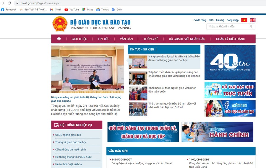 Bộ GD&ĐT cảnh báo website, fanpage giả mạo cơ quan của Bộ