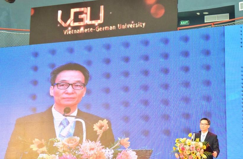 Phó Thủ tướng Vũ Đức Đam phát biểu tại lễ khánh thành.