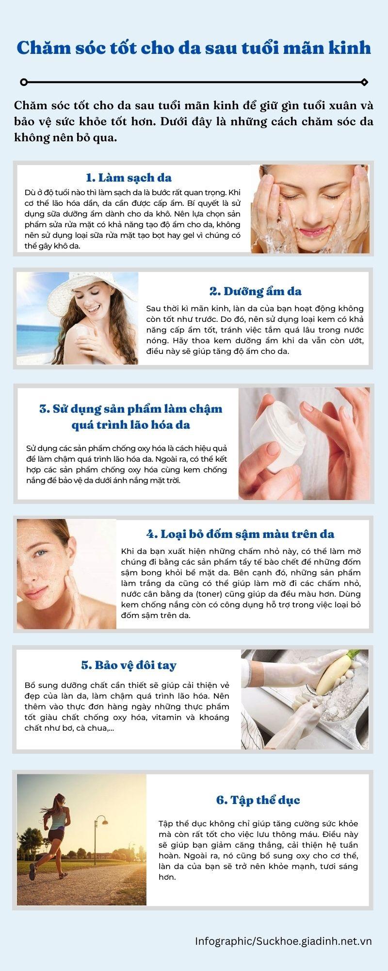 Chăm sóc tốt cho da sau tuổi mãn kinh - Ảnh 1.