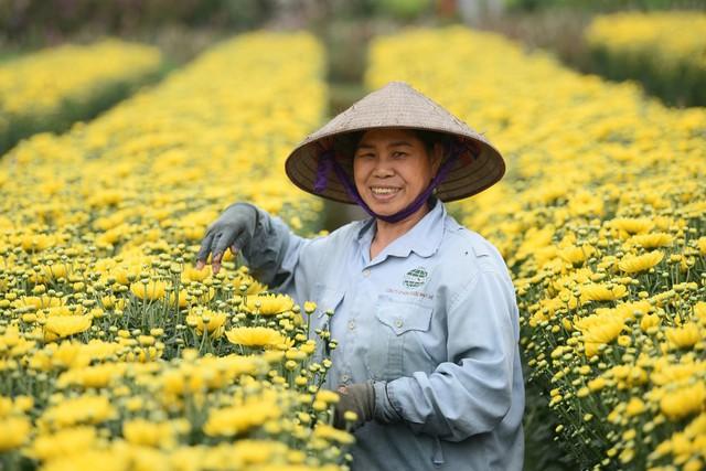 Người dân Mê Linh tất bật chuẩn bị cho lễ hội hoa đầu tiên - Ảnh 1.