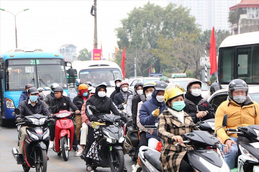 Giao thông Thủ đô thông thoáng trong ngày cuối cùng của kỳ nghỉ Tết Nguyên đán 2023